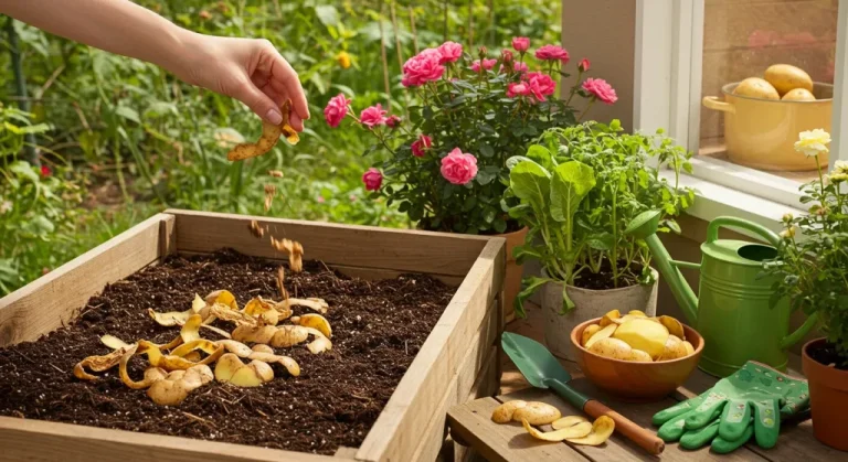 Don’t Toss Those Potato Skins—They’re Garden Gold!